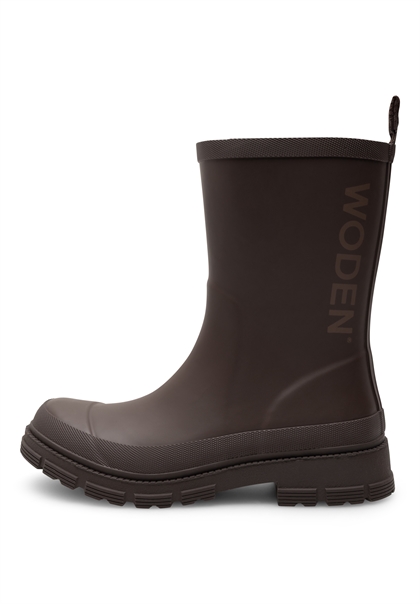 WODEN Lia Waterproof gummistøvle – moderne gummistøvle i chocolate